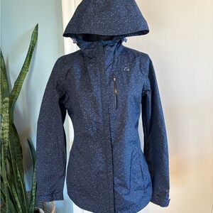 Women's Blue Patterned Jacket